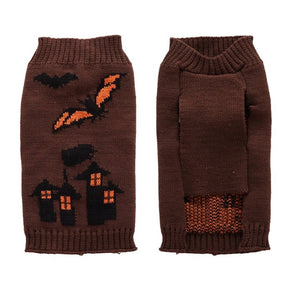 Pull de Halloween pour animaux de compagnie | Vêtement pour chien chaud et confortable à motif Halloween