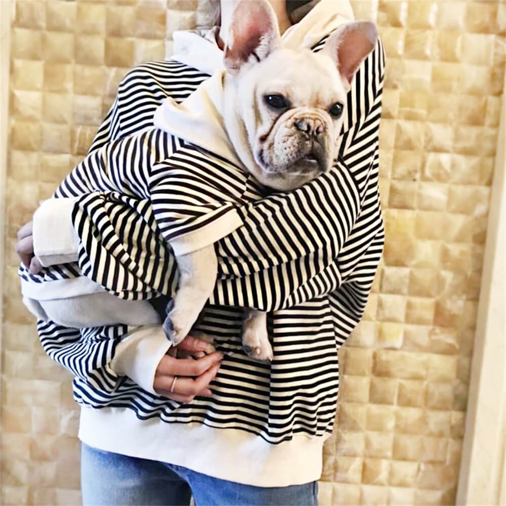 Vêtement pour Chien Mode Hoodie Rayé