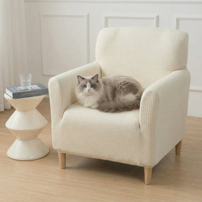 Housse de fauteuil, canapé extensible Protège Fauteuil en peluche douce déperlante multi-usage