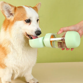 2 en 1 Bouteille d'Eau Portable pour Chien en Extérieur