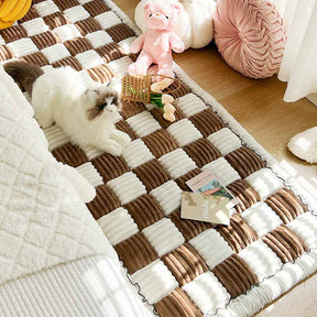 Housse de canapé en coton chic et protectrice pour animaux de compagnie