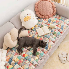 Housse de canapé en coton chic et protectrice pour animaux de compagnie