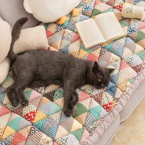 Housse de canapé en coton chic et protectrice pour animaux de compagnie