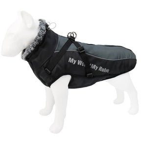 Veste Chaleur Haute Col pour Chien Épaissie en Coton