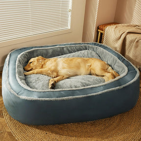 Couverture du Lit - Grand Lit Orthopédique Chaleureux pour Chien