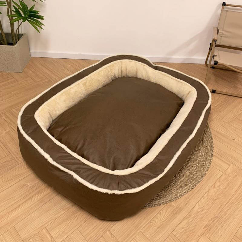 Couverture du Lit - Grand Lit Orthopédique Chaleureux pour Chien