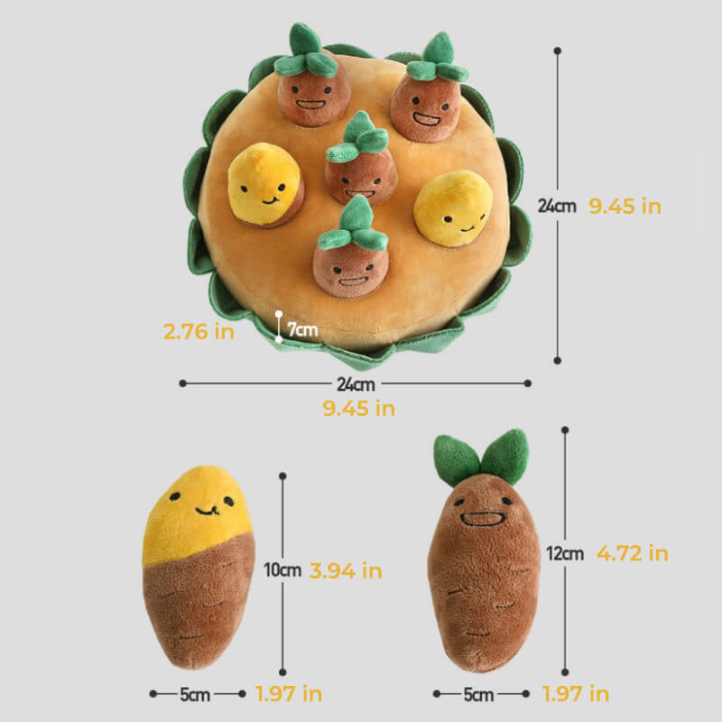 Jouet Casse-tête Interactif Patate Douce pour Chien