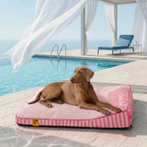 Lit orthopédique pour chien rectangulaire extra large, lavable et refroidissant - Extérieur