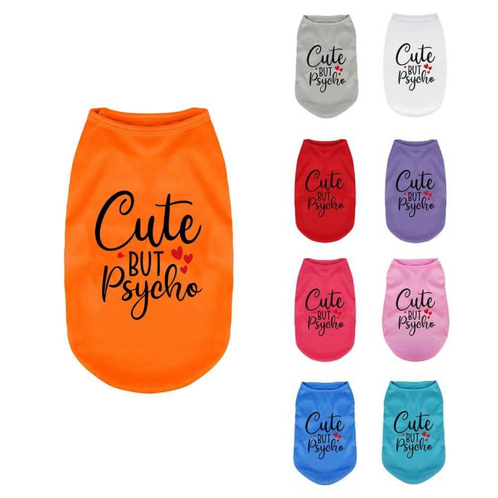 Gilet pour chien « Cute but Psycho » – Vêtement ludique et stylé pour chien