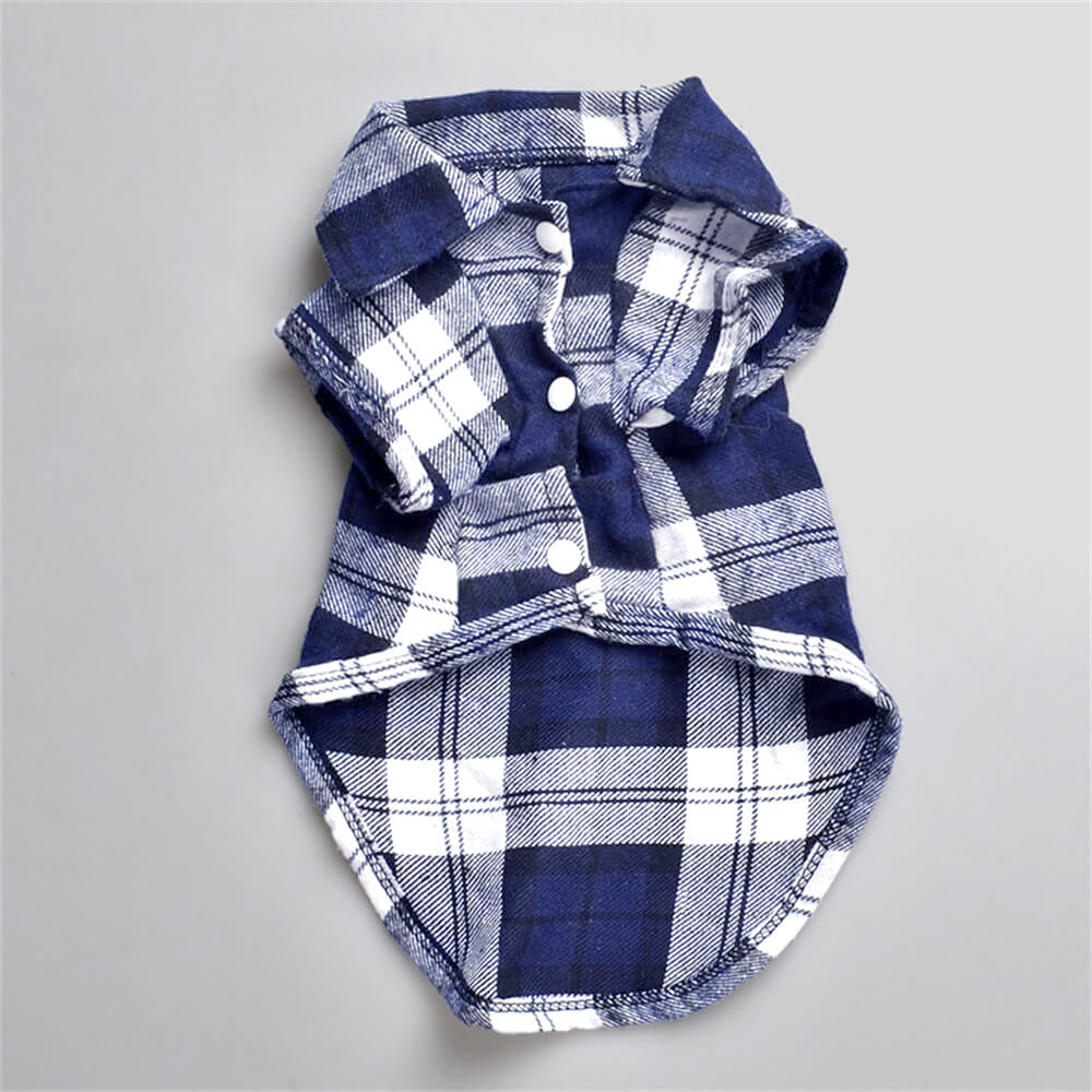 Chemise à carreaux classique pour chien - Confortable et élégante pour toutes les occasions