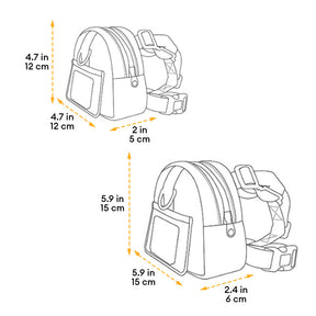 Sac à dos pour animaux de compagnie d'aventure en plein air avec laisse à la mode