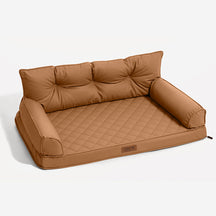 Luxe lit pour chien grand en simili cuir pliable orthopédique - CoreLounge