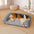 Canapé-lit orthopédique double couche en flanelle pour chien