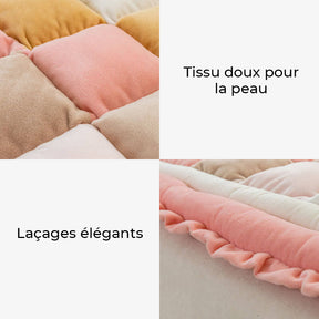 Housse de Canapé Lavable en Velours Doux pour Coussin de Fenêtre