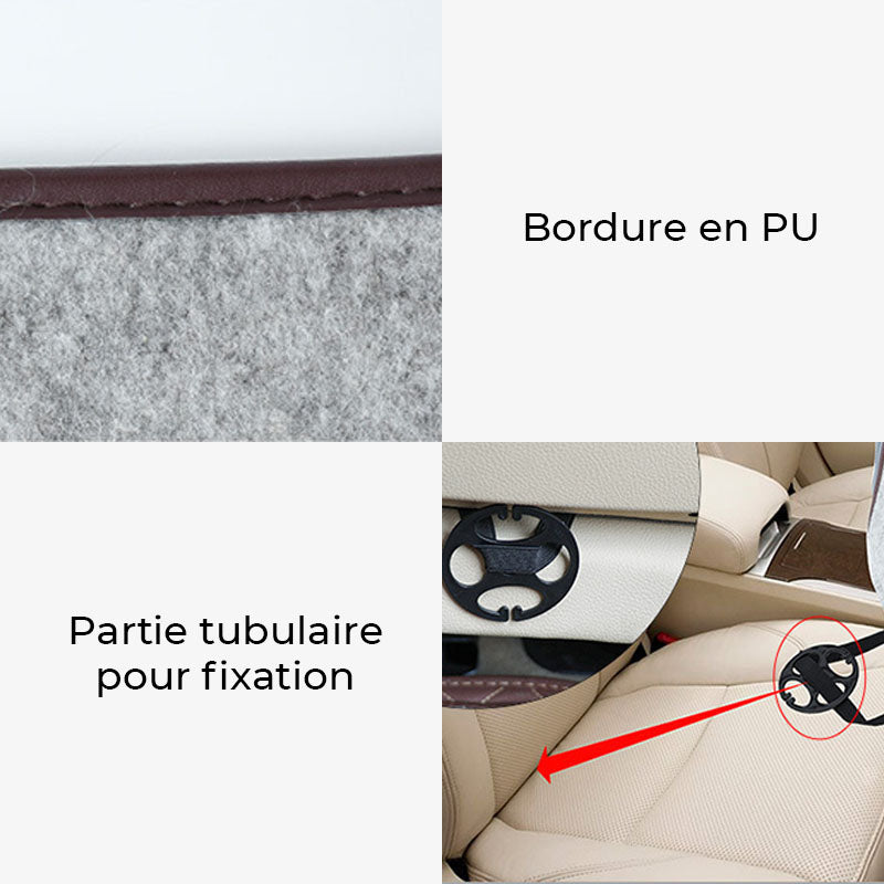 Protection de siège pour voiture en feutre pour chien