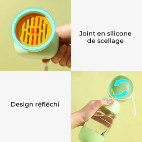 2 en 1 Bouteille d'Eau Portable pour Chien en Extérieur