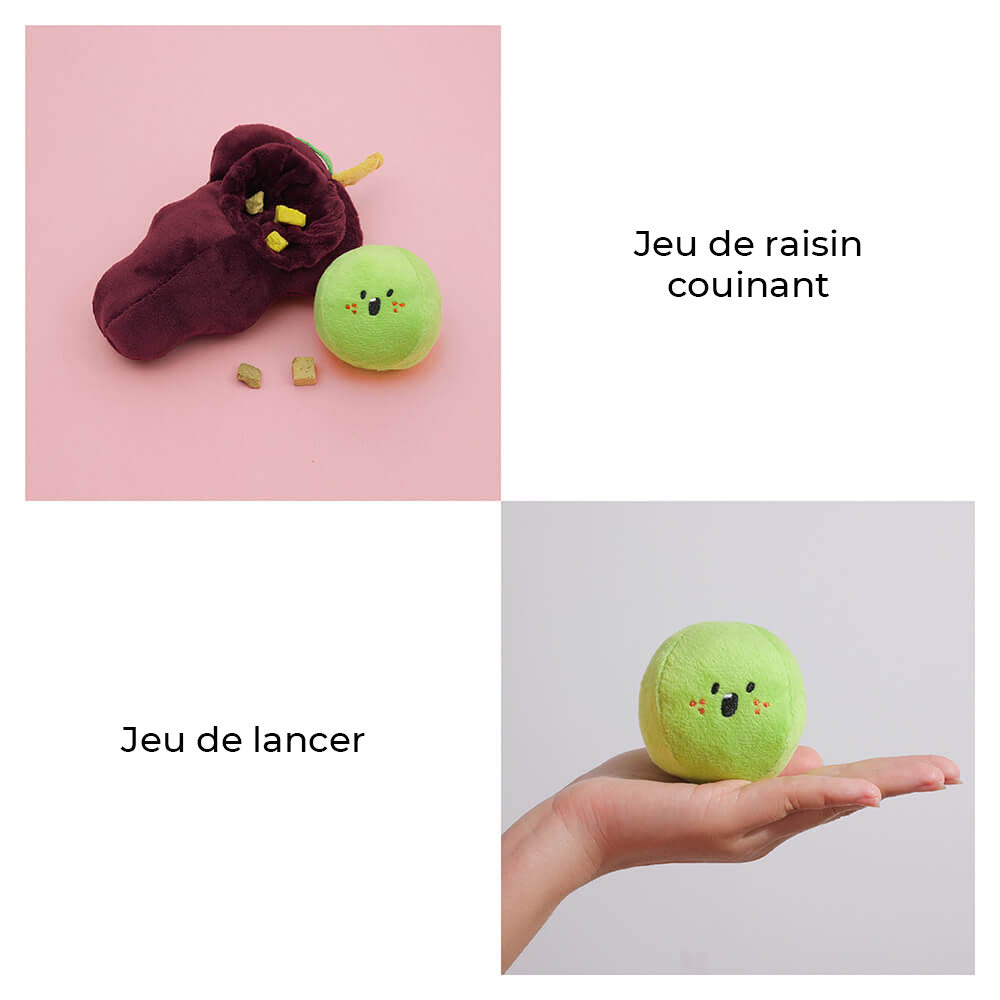 Jouet en peluche grinçant pour chien - Fruit