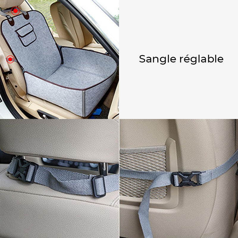 Protection de siège pour voiture en feutre pour chien