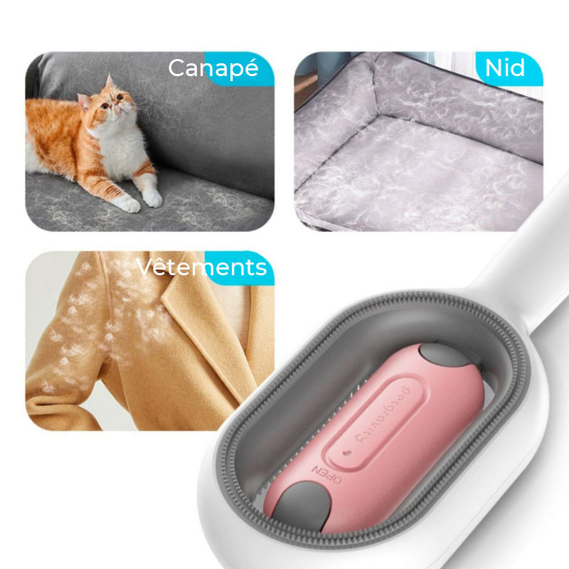 Broches de toilettage 3 en 1 pour animaux Nettoyage et élimination des poils Brosse pour chat