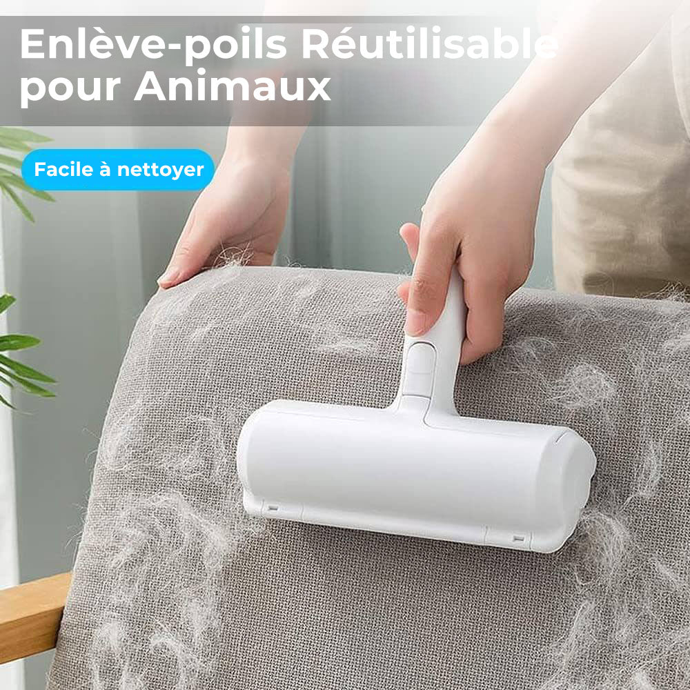 Rouleau enlève-poils pour meubles portables