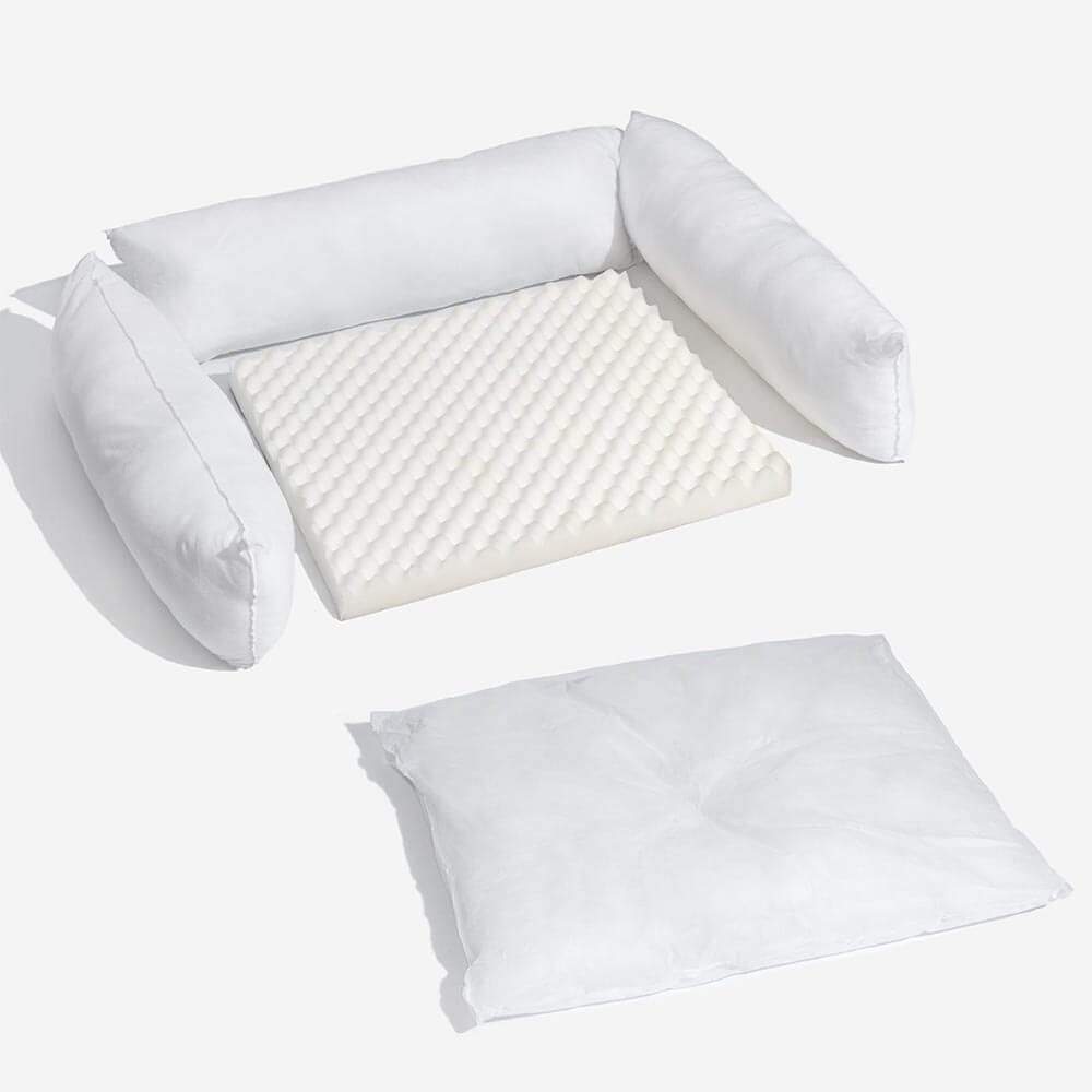 Canapé-lit orthopédique double couche en flanelle pour chien