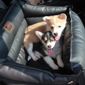 Siège auto pour chien en cuir - Fort