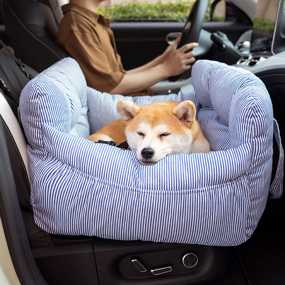 Siège de voiture portable pour animaux de compagnie style traversin Si