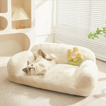 Canapé-lit confortable chaud en peluche pour chat