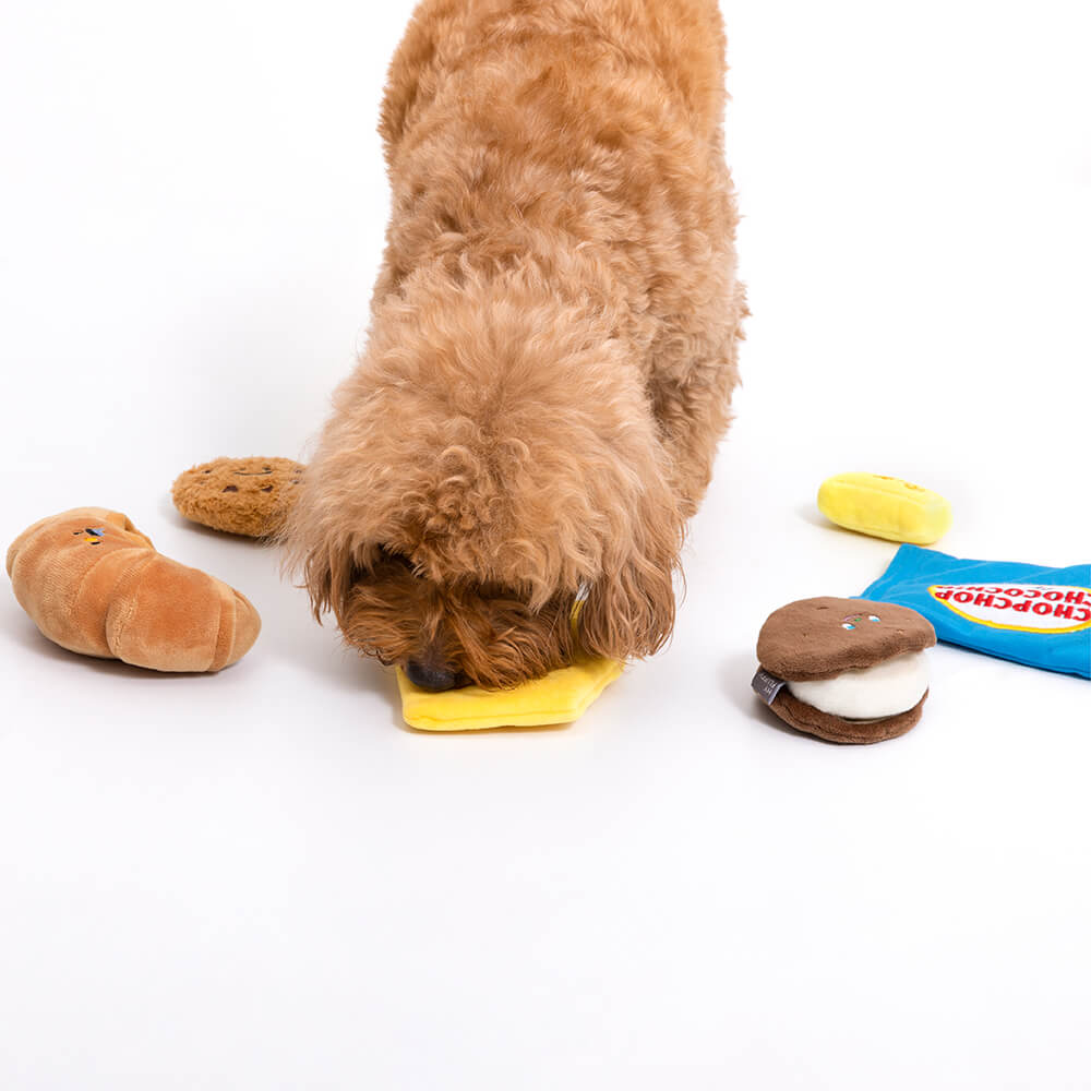 Jouet en peluche grinçant pour chien - Boulangerie