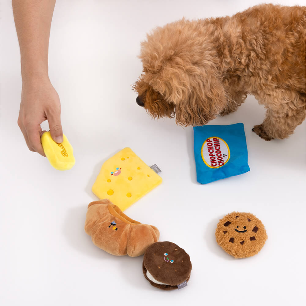 Jouet en peluche grinçant pour chien - Boulangerie