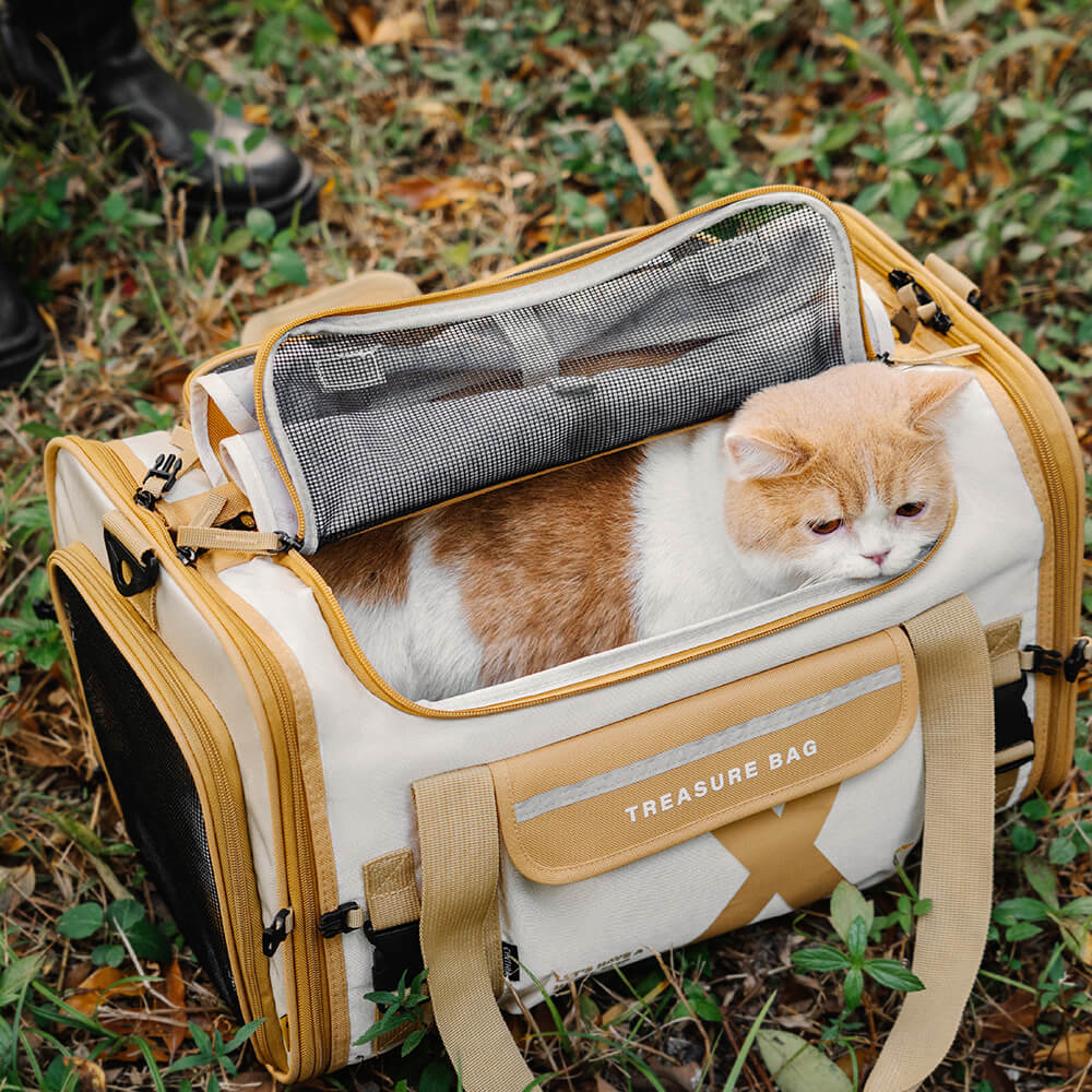 Sac de Transport pour Animaux Portable Pliable Respirant Design