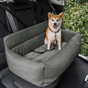 Siège auto lavable et durable style traversin pour chien