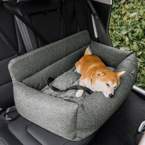 Siège auto lavable et durable style traversin pour chien