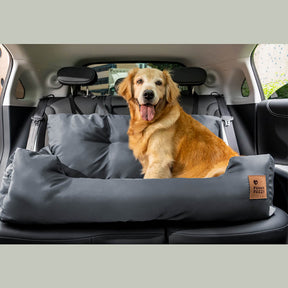 Siège Auto Imperméable et Sécurisé - Style Traversin pour Chiens Moyens et Grands