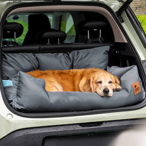 Siège Auto Imperméable et Sécurisé - Style Traversin pour Chiens Moyens et Grands