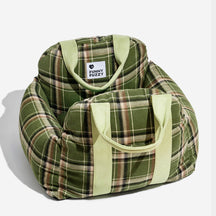 Siège de sécurité pour chien à plaid vintage