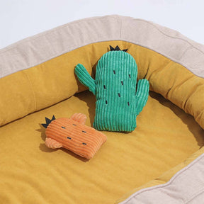 Ensemble de jouets en peluche grinçants pour chien- Cactus