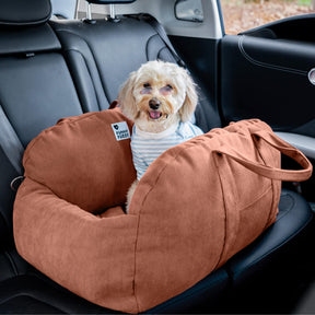 Siège de voiture sécuritaire pour chien à chevrons