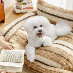 Canapé-lit en peluche pour chien et chat pour les vacances paresseuses