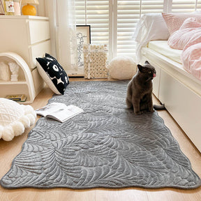 Tapis en coton à motif de feuilles housse de canapé anti-rayures