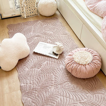 Tapis en coton à motif de feuilles housse de canapé anti-rayures