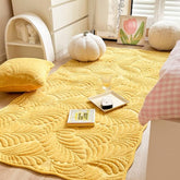 Tapis en coton à motif de feuilles housse de canapé anti-rayures