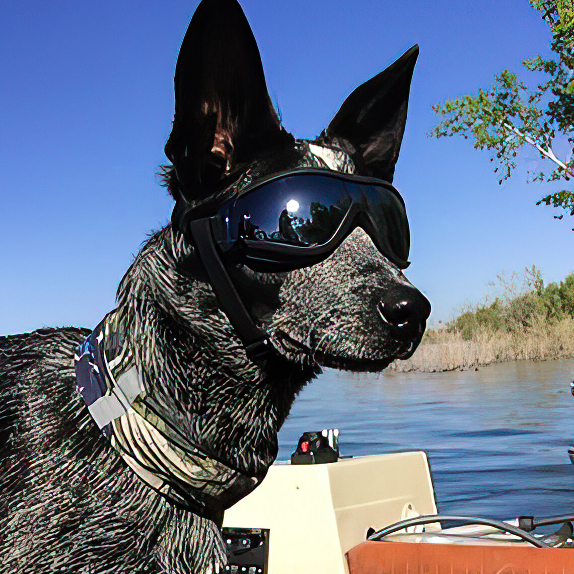 Lunettes de protection pour grand chien